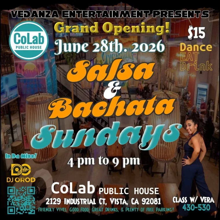 Salsa & Bachata Sundays flyer