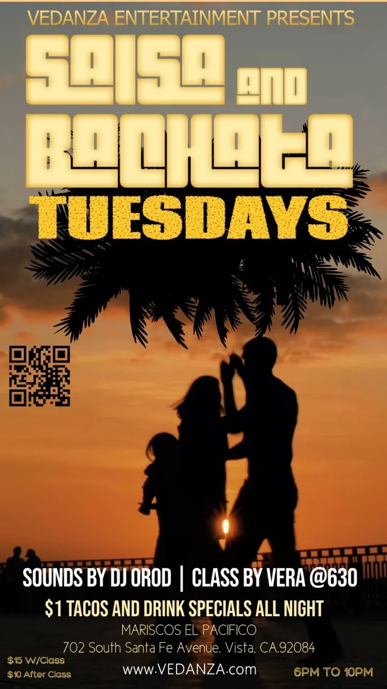 Salsa & Bachata Tuesdays flyer